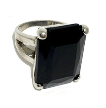 Load image into Gallery viewer, The Urban Charm Jet Black Crystal Signature Statement Ring