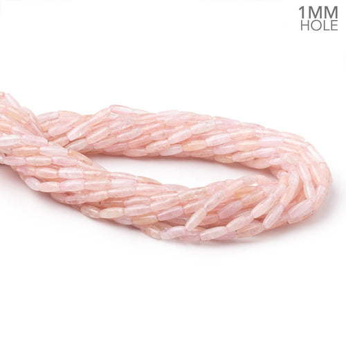 10x4mm Morganite Plain Rice Beads 16 inch 40 pieces 1mm Drill Hole