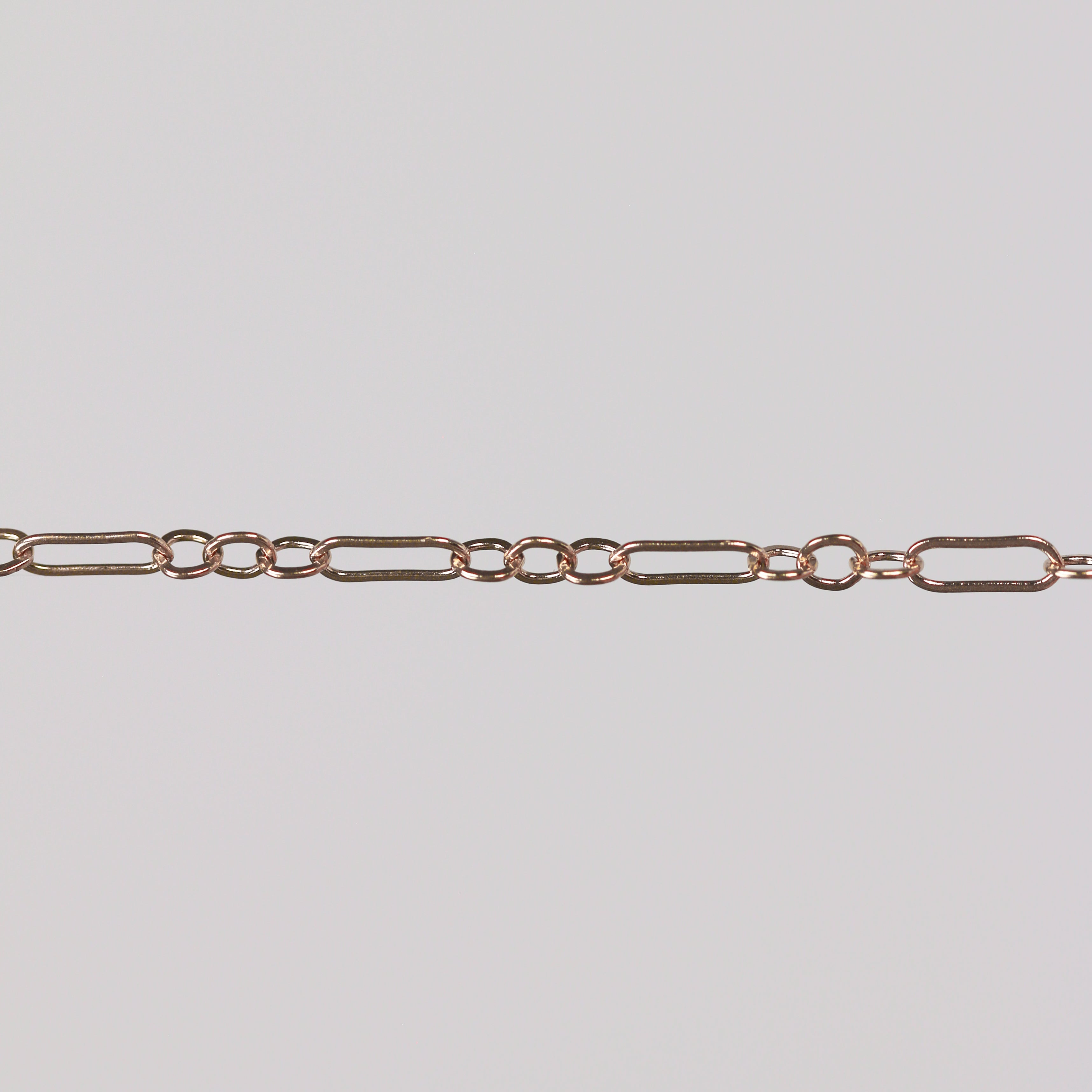 Marlee Permanent Jewelry Chain, Cable Paperclip Design, Long and Short Links, Available in Gold Options and Silver