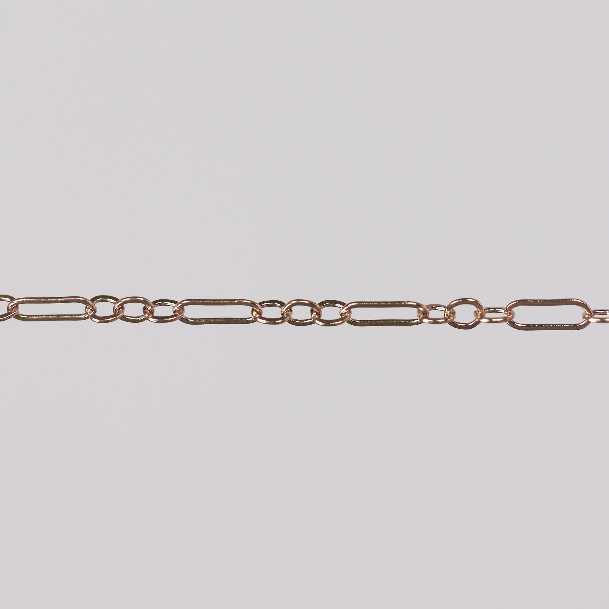 Marlee Permanent Jewelry Chain, Cable Paperclip Design, Long and Short Links, Available in Gold Options and Silver