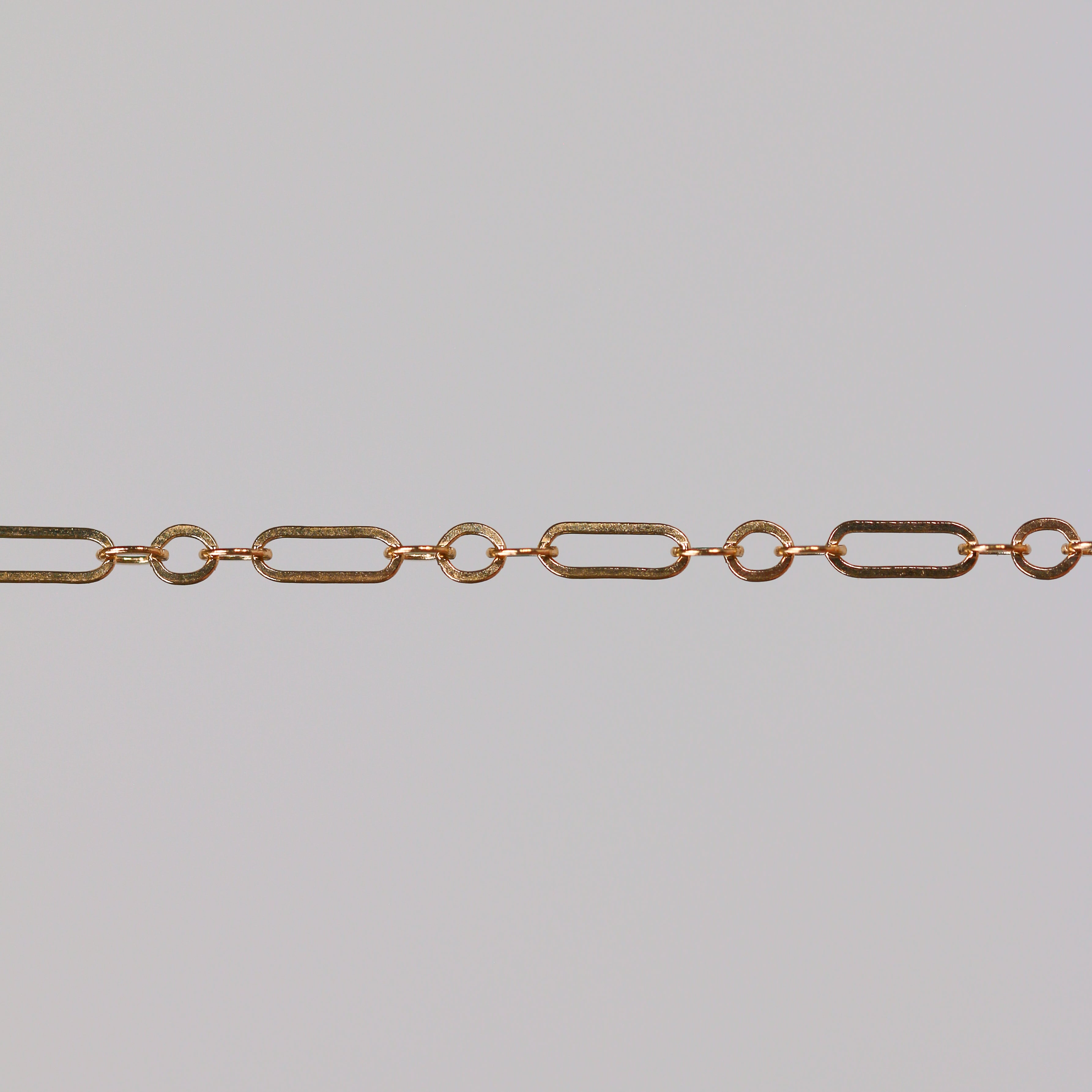 Marlee Permanent Jewelry Chain, Cable Paperclip Design, Long and Short Links, Available in Gold Options and Silver