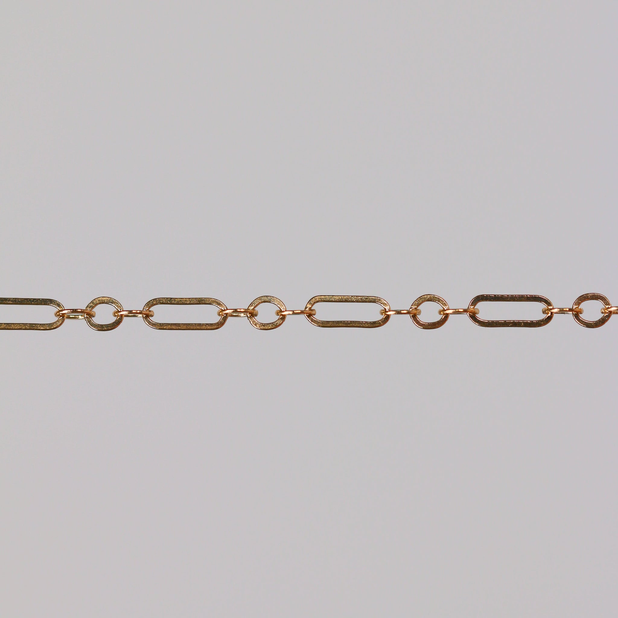 Marlee Permanent Jewelry Chain, Cable Paperclip Design, Long and Short Links, Available in Gold Options and Silver