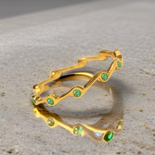 Load image into Gallery viewer, Peridot Birthstone Stacker Ring
