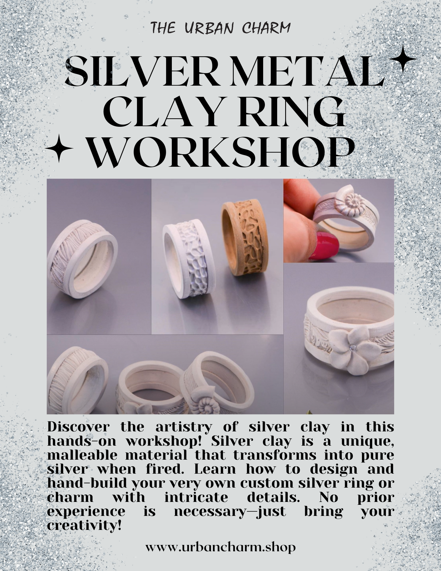 Silver Clay Jewelry Making - SATURDAY, DECEMBER 20th from 11am to 1pm