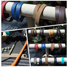 Load image into Gallery viewer, Baby Blue Leather Color Band Bracelet by The Urban Charm
