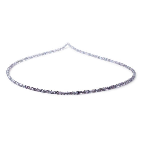 2.5mm Shaded Indigo Spinel Plain Rondelle Beads 16 inch 300 pieces AA