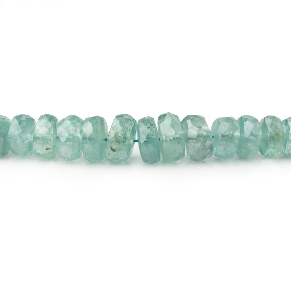 3-5.5mm Teal Green Kyanite Faceted Rondelle Beads 16 inch 150 pieces AA