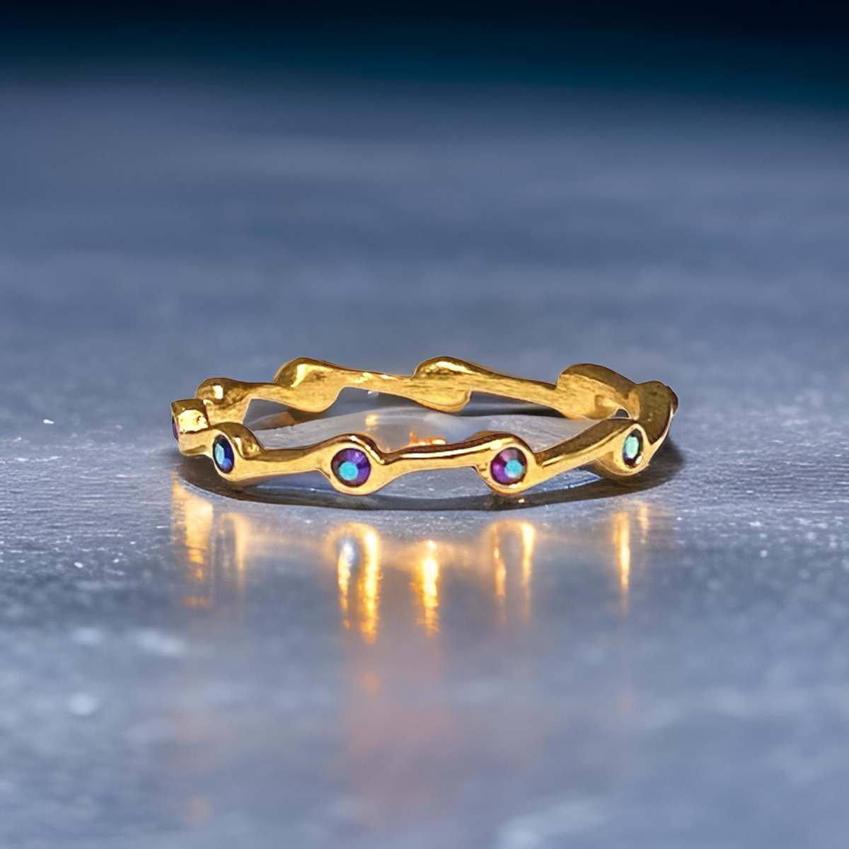 Alexandrite Birthstone Stacker Ring by The Urban Charm