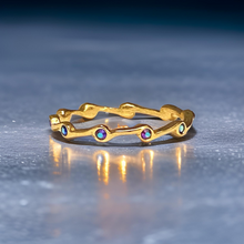 Load image into Gallery viewer, Alexandrite Birthstone Stacker Ring by The Urban Charm
