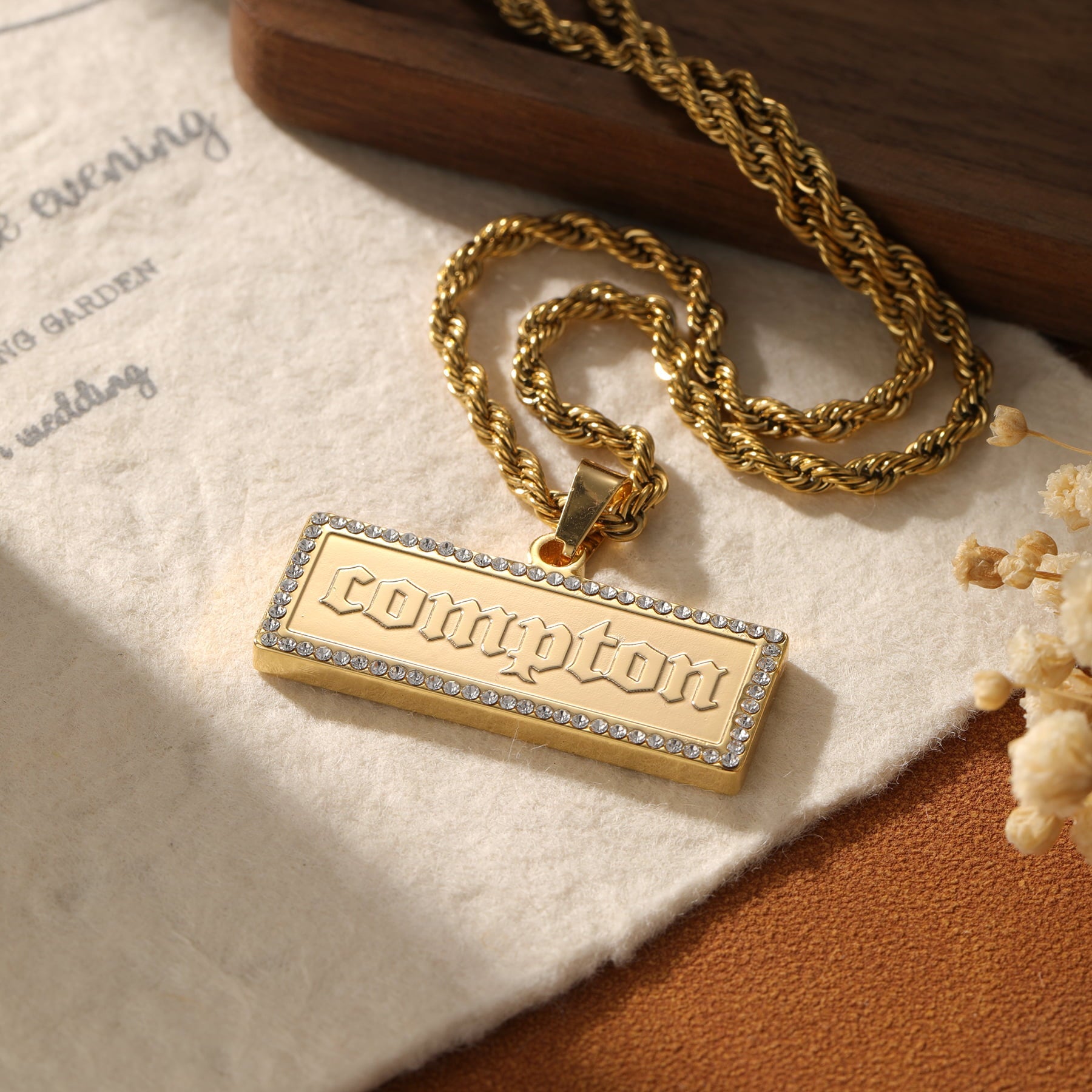 Iced Legacy Name Pendant