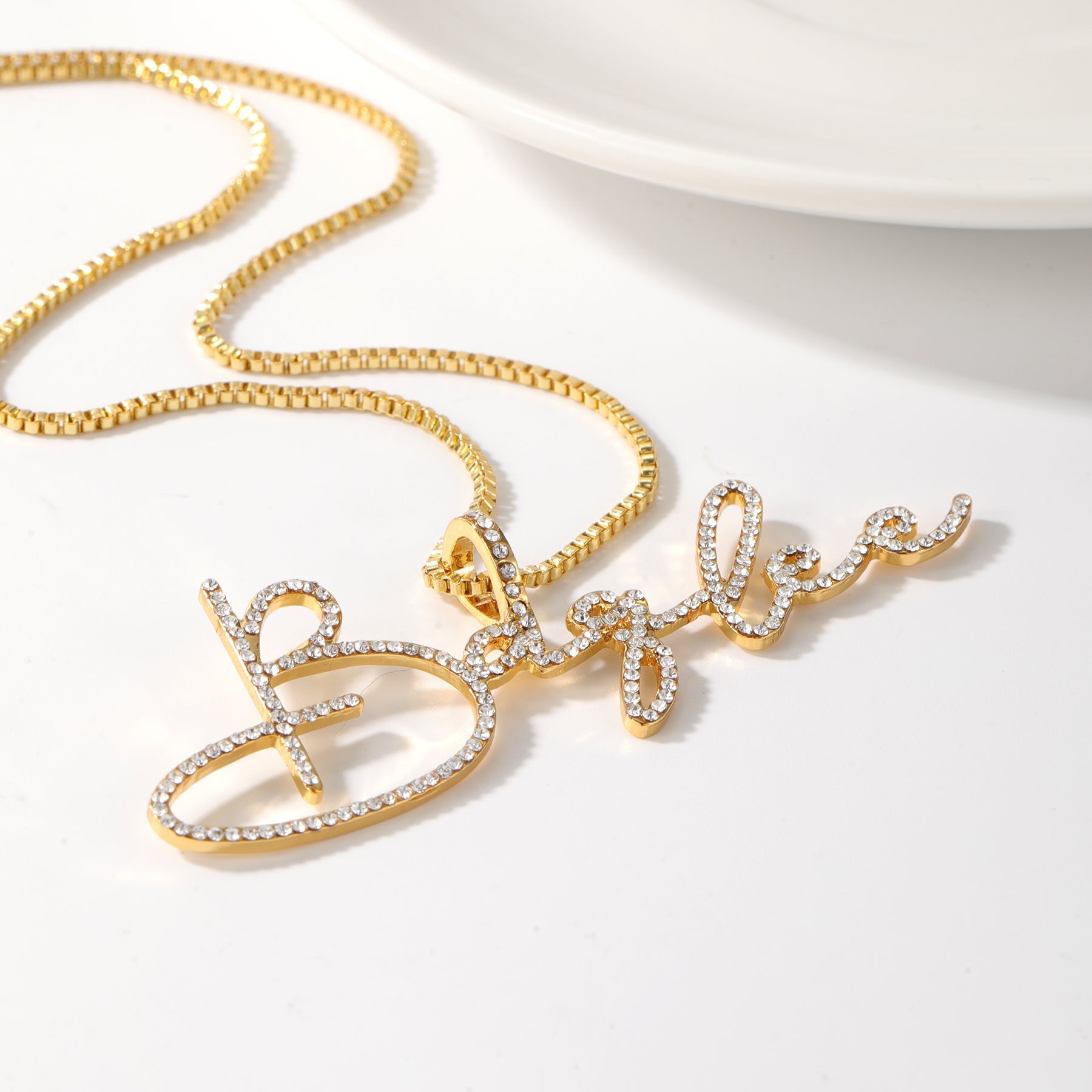 Radiance Script Name Necklace