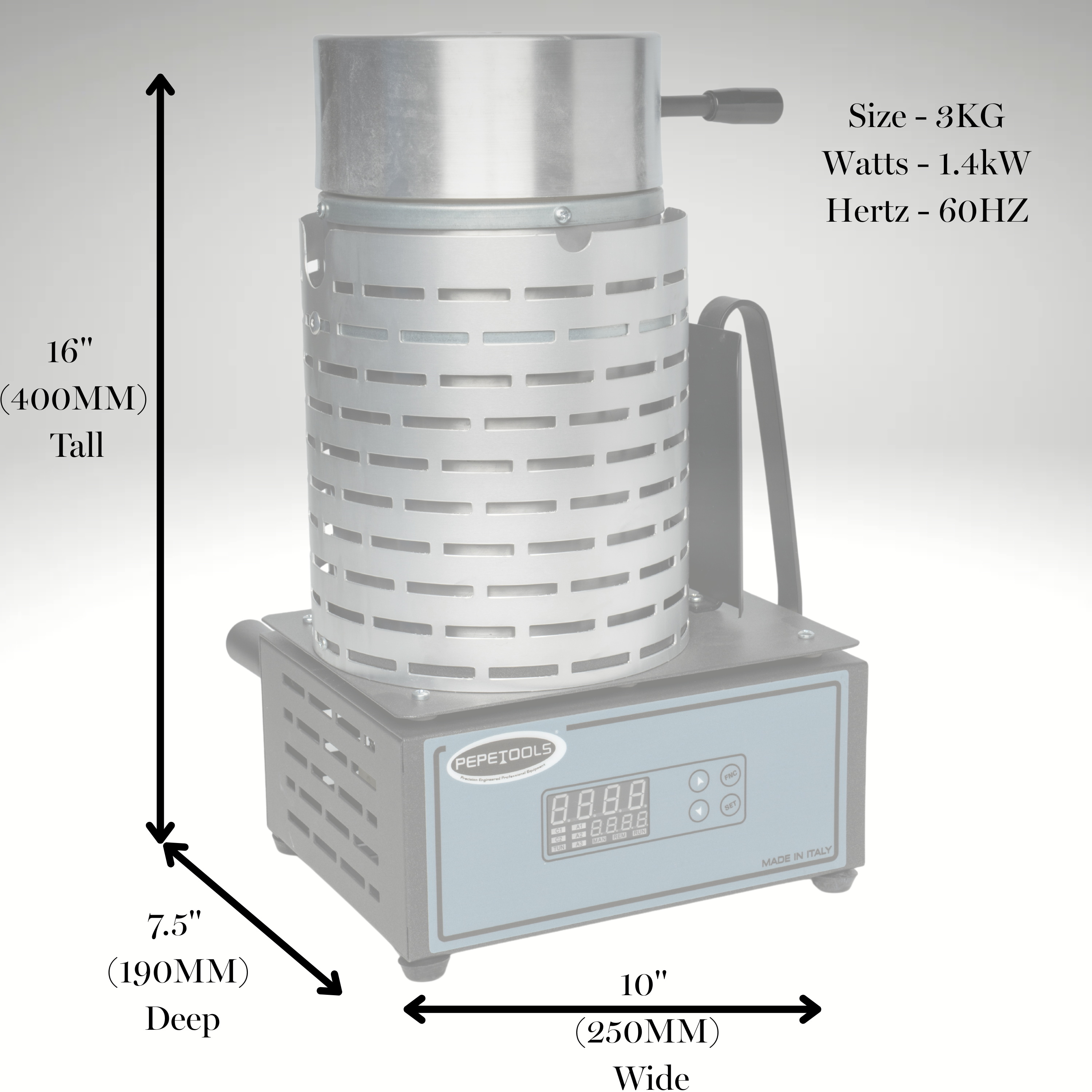 Tilt-Pour Electro-Melt Furnace for Silver, Gold, and more