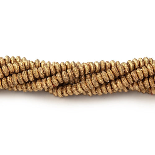 3mm Brushed Disc Beads