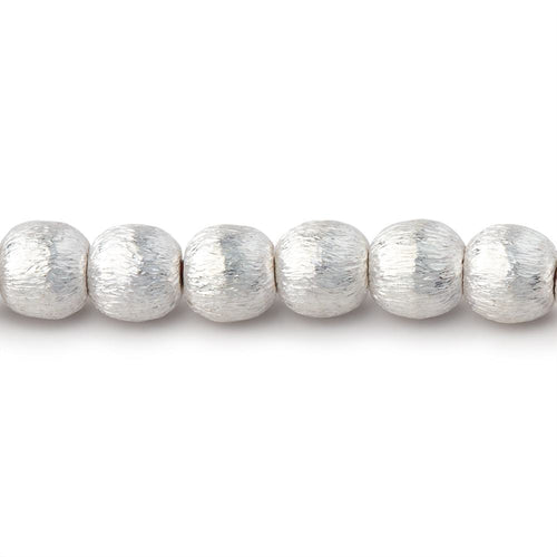 6mm Brushed Round Beads