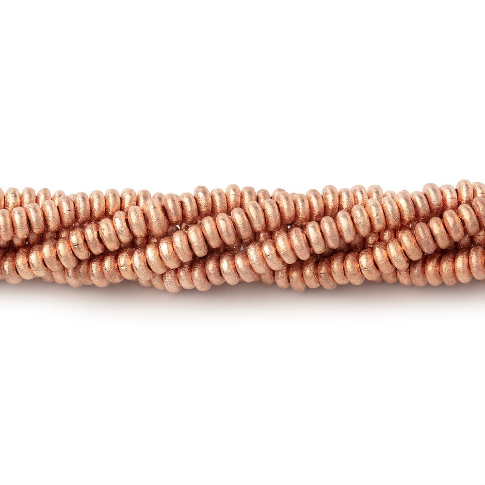 3mm Brushed Disc Beads