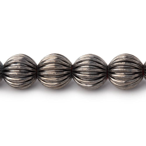 9mm Corrugated Round Beads
