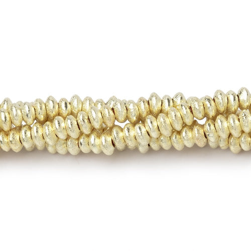 4mm Brushed Disc Beads
