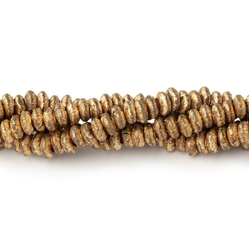 4mm Brushed Disc Beads