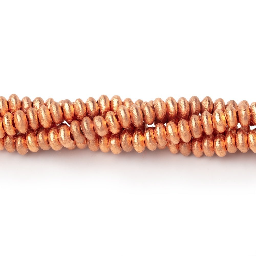 4mm Brushed Disc Beads