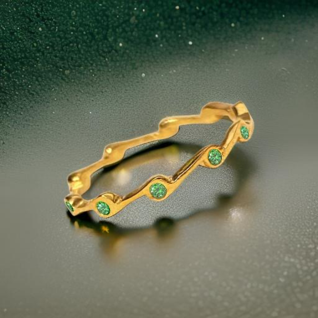 Peridot Birthstone Stacker Ring