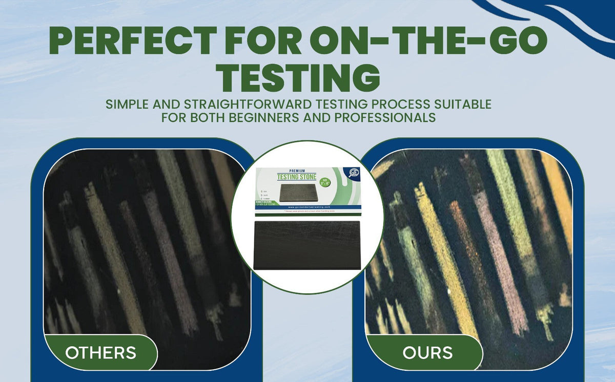 Gold Silver Platinum Testing Kit - Test 9K 10K 12K 14k 18K 22K 999 925 Sterling