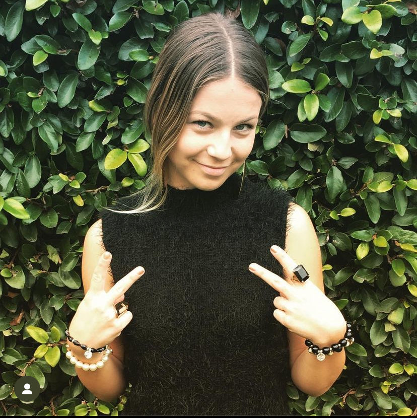 Black Tourmaline Faceted Crystal Bracelet