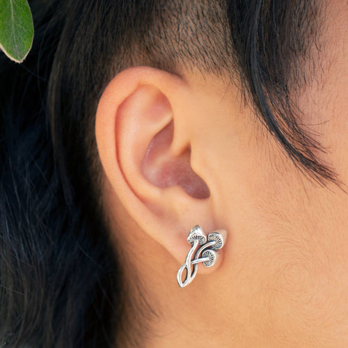 Mushroom Post Earrings