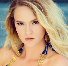 Load image into Gallery viewer, Gold Hammered Circle Earrings
