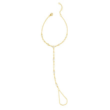 Load image into Gallery viewer, Seraphine CZ Hand Chain Bracelet
