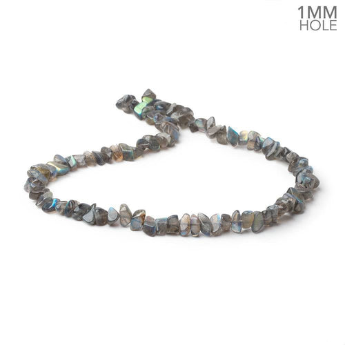 6x5-10x4mm Labradorite Plain Nugget 16 inch 78 Beads 1mm Hole
