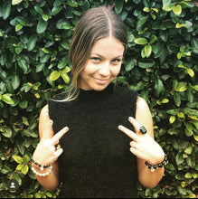 Load image into Gallery viewer, The Urban Charm Jet Black Crystal Signature Statement Ring
