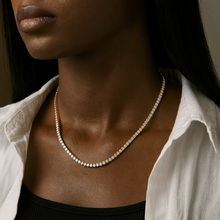 Load image into Gallery viewer, 3mm Round Cut Tennis Chain
