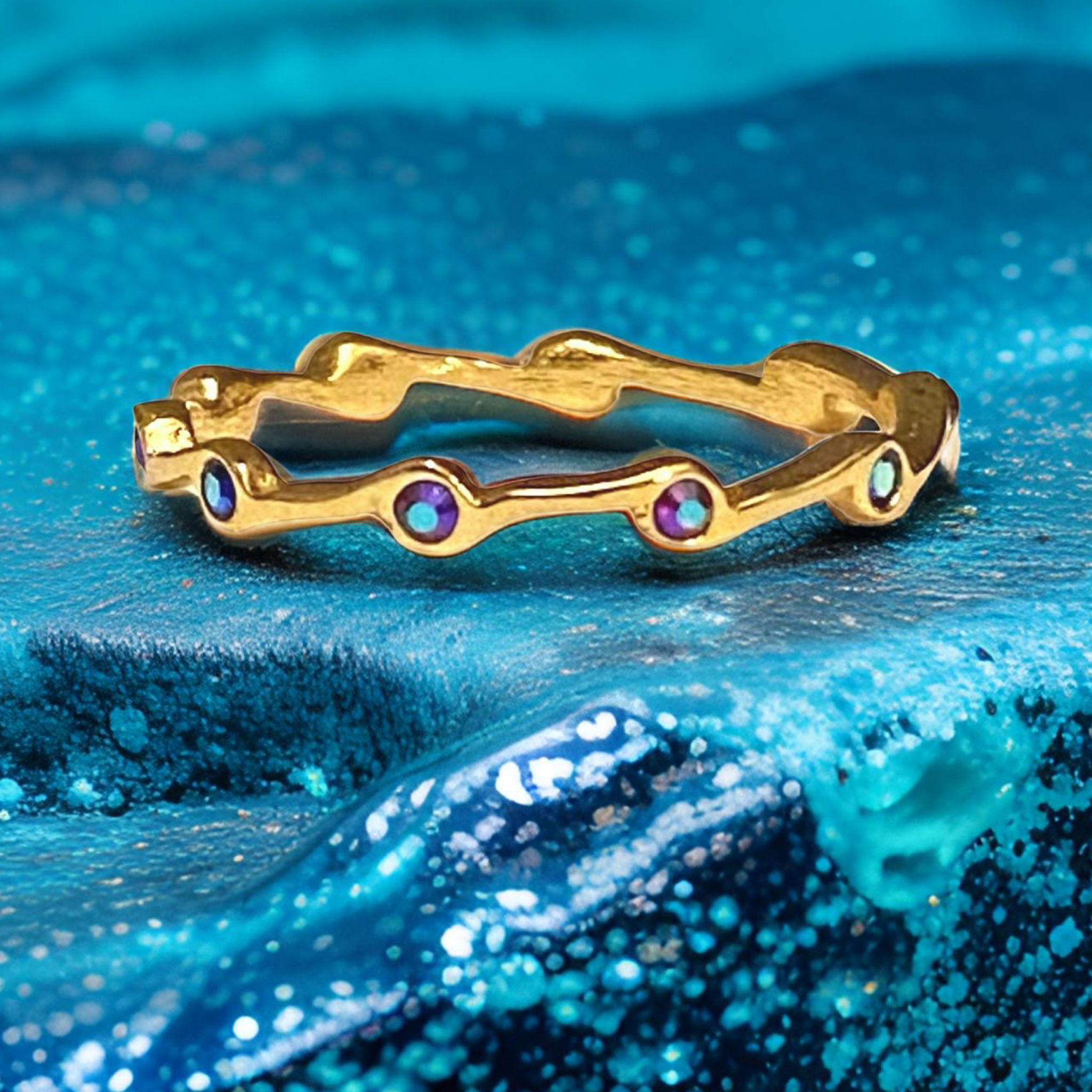 Alexandrite Birthstone Stacker Ring by The Urban Charm