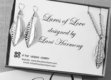Load image into Gallery viewer, Hammered Wavy Dangle Lures of Love Earrings,

