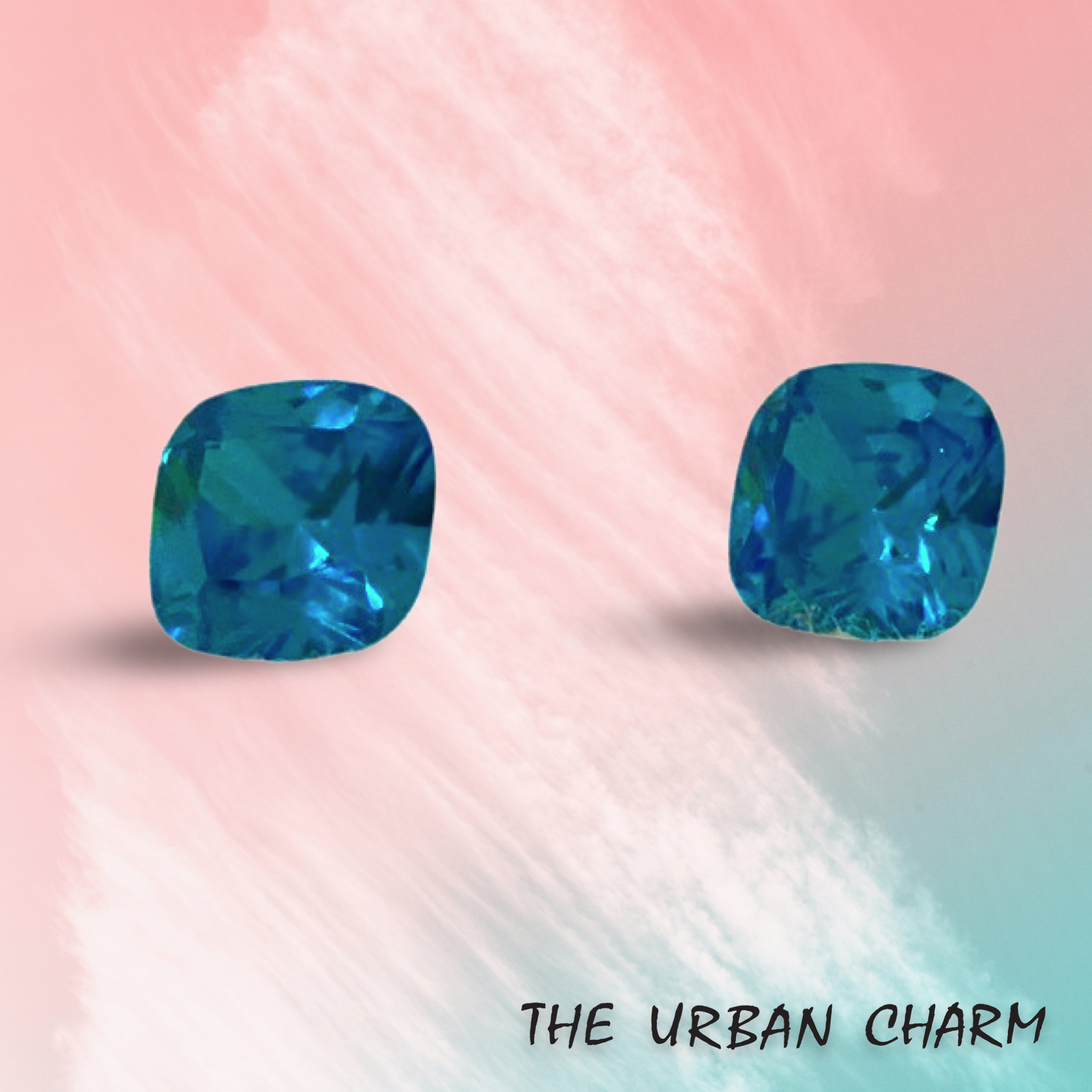 Natural Swiss Blue Topaz Cubic Zirconia AAA quality Lab-grown Gemstone ...