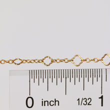 Load image into Gallery viewer, Alessia Permanent Jewelry Chain, Clover Design, Oval Links, Available in Gold Filled and Silver
