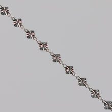 Load image into Gallery viewer, Antonella Permanent Jewelry Chain, Diamond Disc Design, Rolo Links, Available in Sterling Silver
