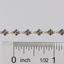 Load image into Gallery viewer, Antonella Permanent Jewelry Chain, Diamond Disc Design, Rolo Links, Available in Sterling Silver
