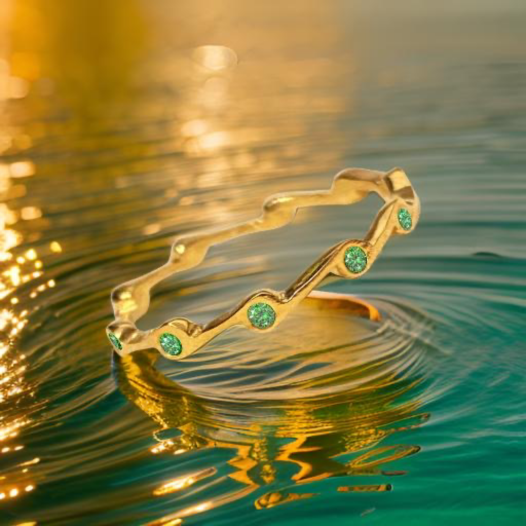 Peridot Birthstone Stacker Ring