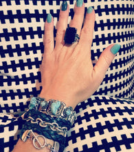 Load image into Gallery viewer, Sterling Silver Jet Black Crystal  Ring
