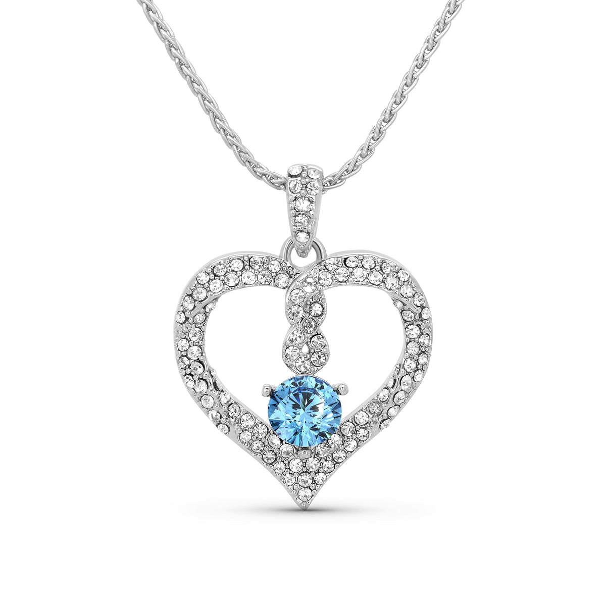 TRYNDI Infinity Birthstone Necklace