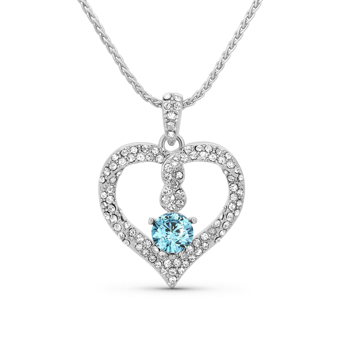 TRYNDI Infinity Birthstone Necklace