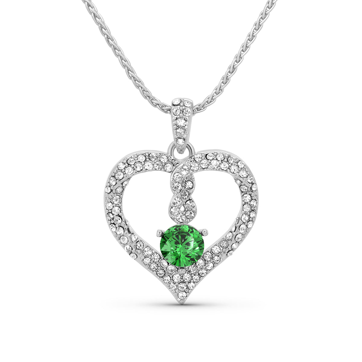TRYNDI Infinity Birthstone Necklace