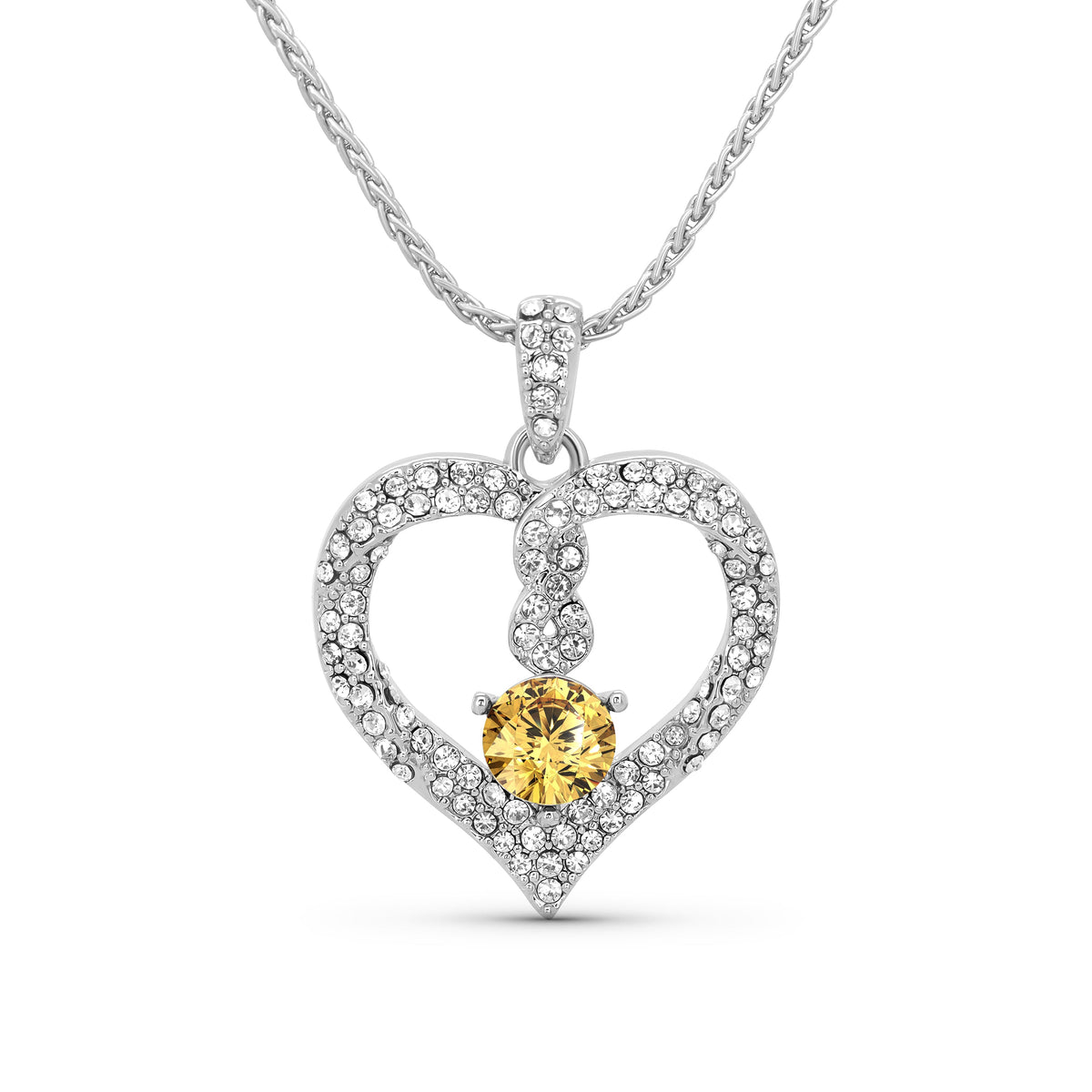 TRYNDI Infinity Birthstone Necklace