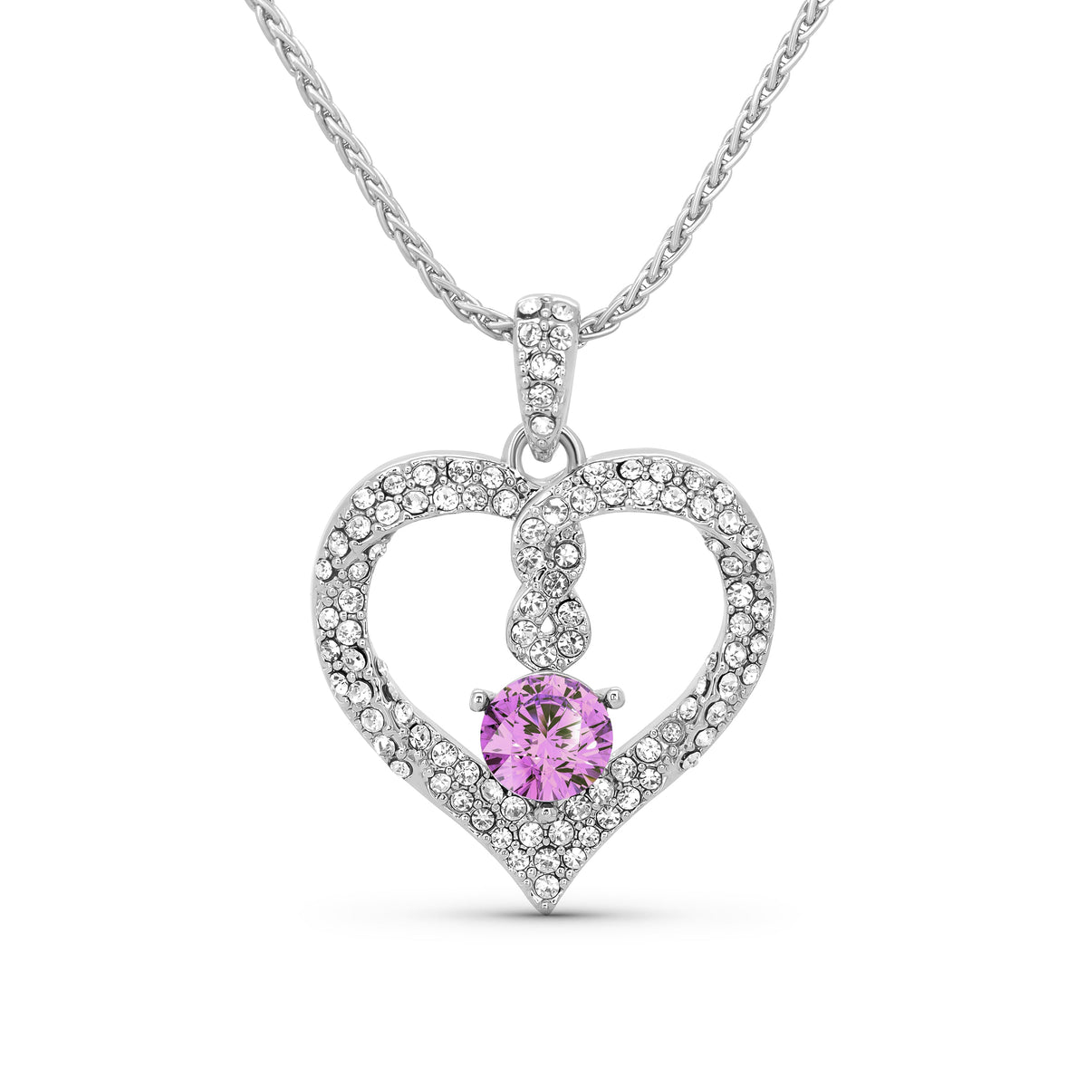TRYNDI Infinity Birthstone Necklace