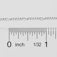 Load image into Gallery viewer, Charlie Permanent Jewelry Chain, Figaro Design, Lie Flat Links, Available in Gold Options and Sterling Silver
