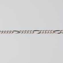 Load image into Gallery viewer, Charlie Permanent Jewelry Chain, Figaro Design, Lie Flat Links, Available in Gold Options and Sterling Silver
