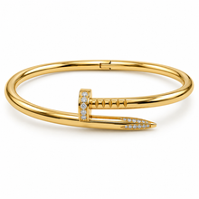 Load image into Gallery viewer, Pave Axel Nail Bracelet
