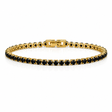 Load image into Gallery viewer, Riley Black Tennis Bracelet
