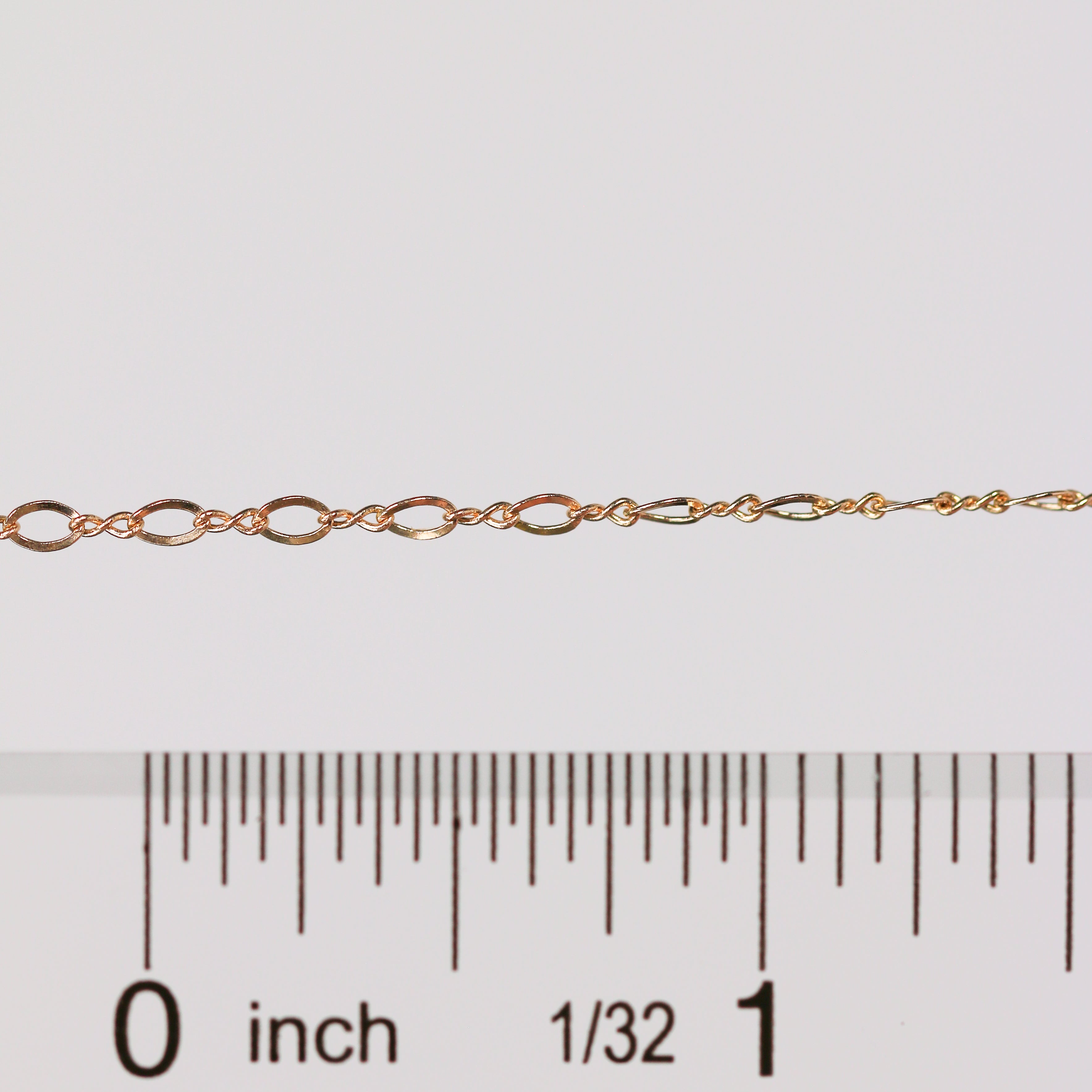 Grace Permanent Jewelry Chain, Figure 8 Design, Figure 8 Links, Available in Gold Options and Silver